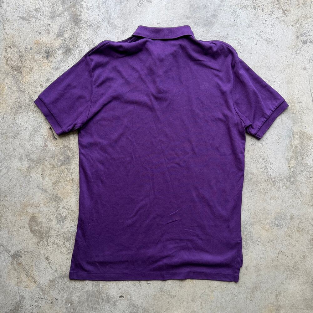 Vintage 90s Ralph Lauren Polo Purple Orange Pony Shirt Style M - Picture 4 of 7